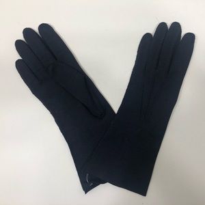 Vintage Deep Blue Cotton Gloves